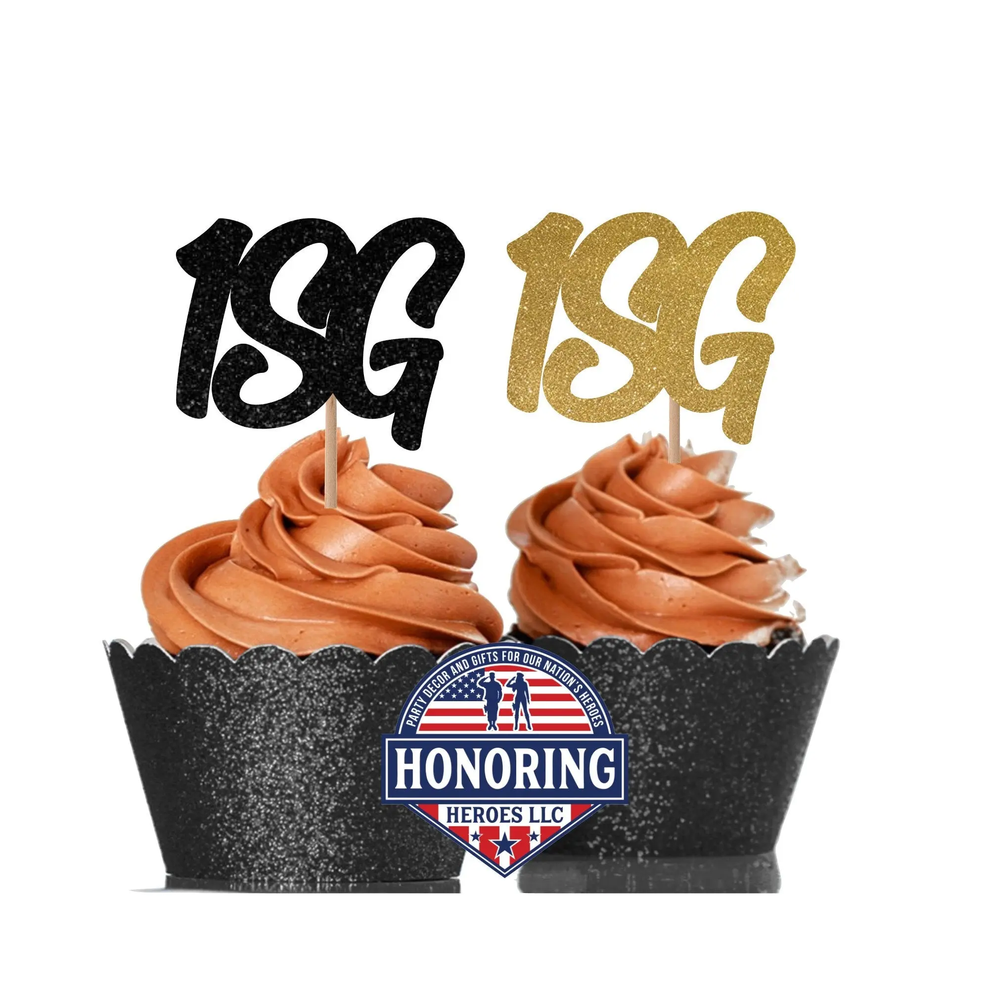 ARMY Enlisted Rank Text Cupcake Toppers NO SHED!