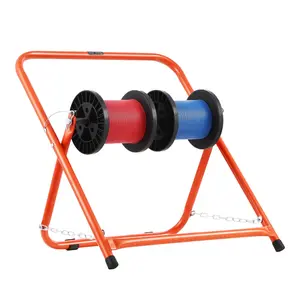 VEVOR Cable Caddy, Heavy Duty Steel Frame, Spool Holder for Electrical Wires, Portable Wire Dispenser for Up to 20 in Diameter Spools, 100 lbs Capacity for Cable Reels, Electrical Industrial Retail