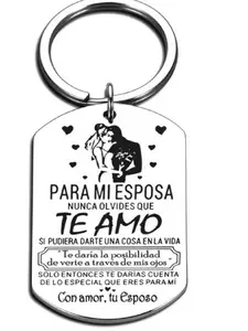 1pc fashionable letter pattern slogan personalized heart-shaped tag metal keychain, suitable for both men and women, suitable for daily use stainless steel keychain, suitable for gift-giving during festivals