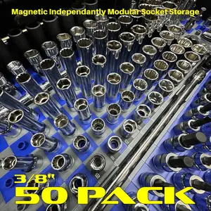 3/8&Quot; (50 Pack) Toolblok Modular Magnetic Socket Organizer