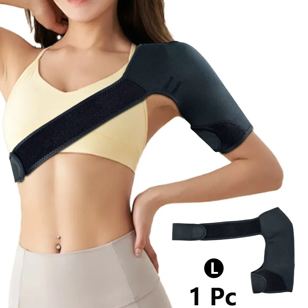 Neoprene Shoulder Support Sleeve, Adjustable Single Shoulder Fixing Belt, Shoulder Brace, Ideal for Sports Training and Daily Wear, Comfortable and Durable