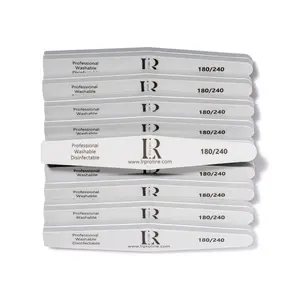 LR PRO LINE Diamond Shape Nail Buffer - 180/240 Grit Salon-Quality Nails Kit Set, Smooth Polish Applicator, Compact Pack for Adult Manicure & Care