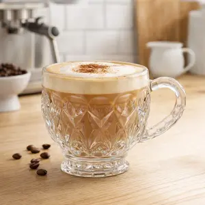 Crystal Cut Glass Mug – 200ml Vintage Style