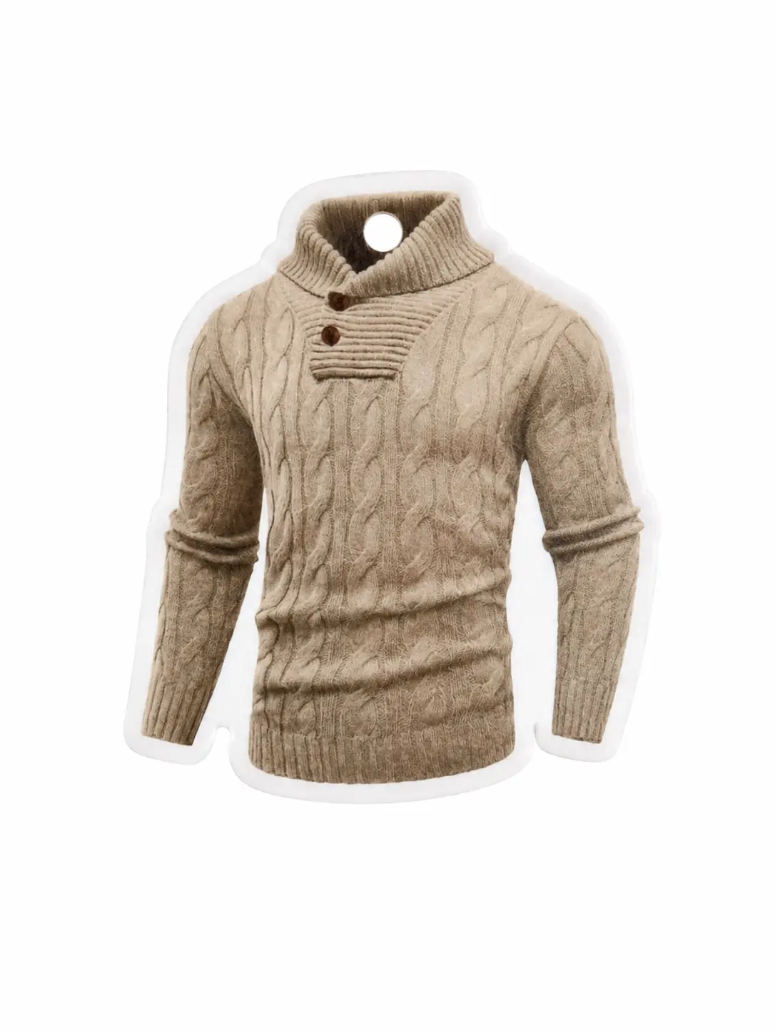 Men's Pullover Sweater Scented Card, Menswear Knitwear Tops, Gift Option
