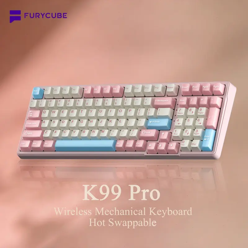 Zifriend ZT99 Mechanical Creamy Keyboard 99 Keys With NumPad