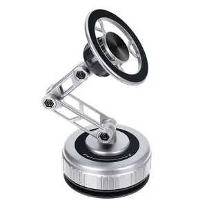 Universal Metal Vacuum Suction Cup Car and Desktop Mobile Phone Magnetic Holder Suitable for any phone Sturdy Floor Mount Cellphone phone mount magnetic phone mount shower phone holder sticky phone grip