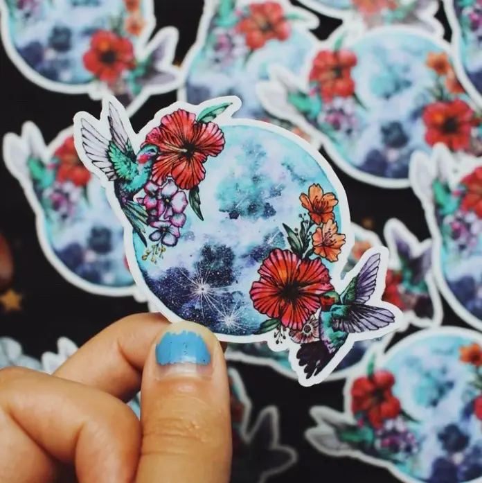The Hummingbird Moon Sticker