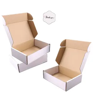 12''x9''x4'' Anti-Impact Shipping Boxes With Exquisite Sealing Label, Suitable for E-Commerce and Shipping Packaging