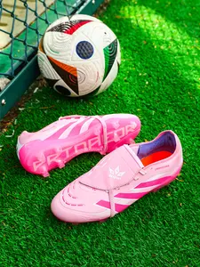 Adult Soccer Cleats with Lace-Up Closure, Long Stud Design for Turf Training, Comfortable and Durable Sports Shoes, Football Field Boots, Shoes Outdoor