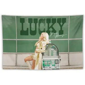 Megan Music Moroney Tapestry - 40x60 Inch Album Cover Wall Art for Bedroom, College Dorm, and Home Decor - Decorative Hanging Banner Flag Poster