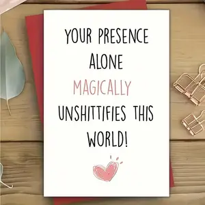 Funny Birthday Card, Creative Birthday Greeting Card with Envelope, Birthday Gift for Friend, Family, Lover, Birthday Supplies