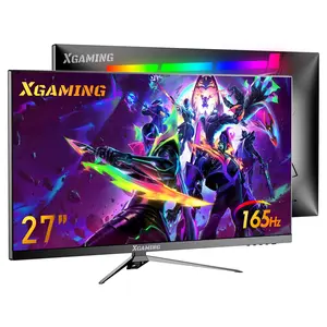 27-Inch 165Hz Gaming Monitor, 1440P Gaming Monitor, QHD 2K(2560X1440) PC Monitor, XGAMING Monitor with 2 Speakers and Backlight, 1Ms Free Sync, Black Metal Base, DP&HDMI, Computer Gaming Monitor XGAMING