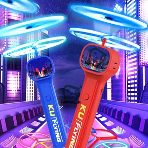 Glow UFO Flying Toy! ✨     LED Hover Disc + Bamboo Dragonfly = NEW VIRAL TOY |     Auto-Fly Light-Up Drone for Kids & Parties