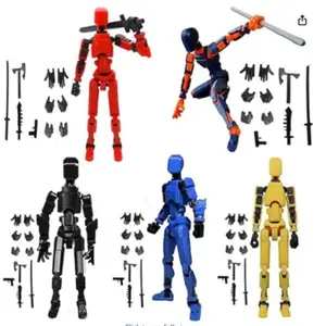 Titan 13 Action Figurine Figures Combo - 3/4/5-Pc Realistic Multi-Jointed Toy Set, Dynamic Poses & Detailed Design, Perfect for Collectors' Desktop Decor,summervibes