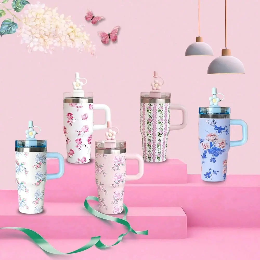 14oz Portable 304 Stainless Steel Vacuum Insulated Flask Tumbler - Leak-Proof Straw Cap, 20H Cold Retention, Lightweight Double Wall, Car Travel Cup, Car Interior Stowing Accessory, Thoughtful Gift for Thanksgiving, Insulation, Bottles