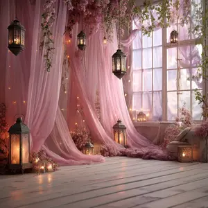 Two-piece set, Party decoration supplies, 30-inch wide peach pink tulle, suitable for wedding venue, holiday party stage, and decorative arches/windowsills/gardens/staircases, perfect for Christmas, New Year's, Valentine's Day decorations