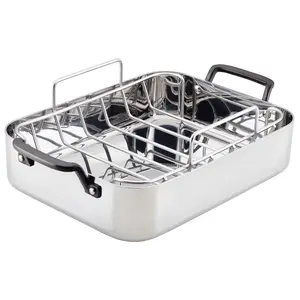KitchenAid 5-Ply Clad Stainless Steel Roaster 15" x 11.5"
