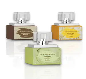 Lattafa Decadent Delights Unisex Eau De Parfum (EDP) Spray Bundle - Choco Pista, Passion Fruit, Salted Caramel, Vanilla, Pistachio-Lychee-Raspberry Notes, 50 ML Captivating Fragrance with Flower Fruit & Delightful Scents