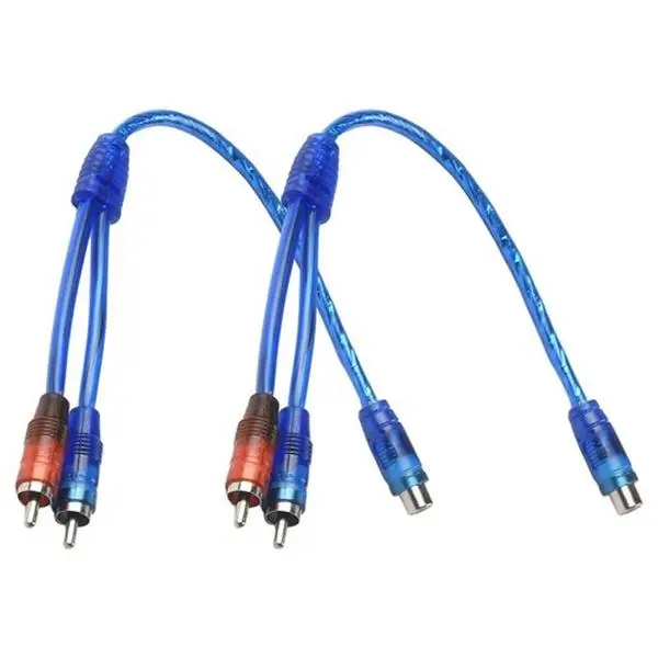 4x RCA Y Splitter Audio Jack Cable Adapter 1 Female to 2 Male - 1Male to 2Female