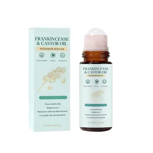 Frankincense Castor Oil Rollerball Essential Oil, Refreshing Hydrating Moisturizing Gentle Nourishing Daily Hydration Comfort Care Body Skin Moisturizer