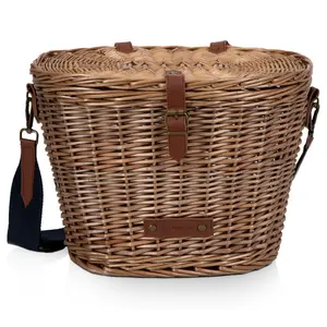 Picnic Time Cambridge Wicker Bicycle Basket Picnic Time Cambridge Wicker Bicycle Basket