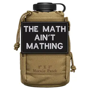 The Math Ain't Mathing Funny Morale Patch 2” X 3” Hook & Loop Back for Hats Jackets Tactical Vests Plate Carriers EDC Gear & Humor Patch Collectors