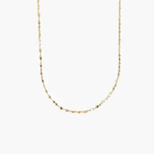 en route Cecilia Sparkle Chain, Waterproof Design with Textured Sparkle Details, Versatile Jewelry for Daily Wear, Layered Styling & Elegant Evenings