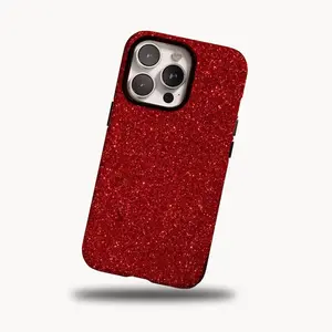 Christmas phone case Red glitter version suitable for iPhone 17 16 15 14 13 12 11 Plus Pro Max