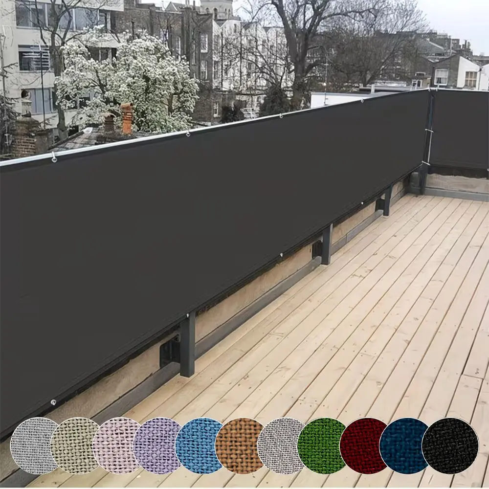 Three-Layer Composite Privacy Fence Screen, 100% Sun Block, Wind & Dust Proof, Ideal for Outdoor Patios, Balconies, Pool Decks, Outdoor Sun Shades for Patio
