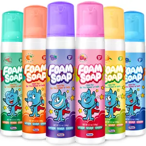 Bath Foam for Kids – 6 Pack Fluffy Foam Soap | Fun Bathtime Art & Play | Easter Gifts for Kids