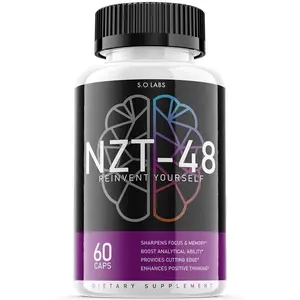NZT-48 Brain Booster, Vitamin NZT-48 Limitless Memory Focus Nootropic Nutritional Support Formula (60 Capsules)