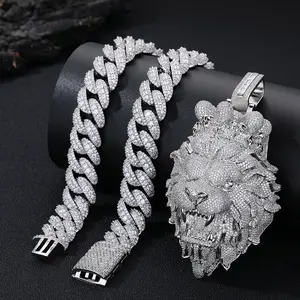 Hip-hop accessories hot-selling new product: Lion King Leo pendant necklace, personalized fashion accessory, trendy jewelry