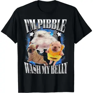 Silly Meme pibble wash My Belly Clean T-Shirt