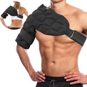 Ice Pack Wrap for Shoulder, 1 Count Hot Cold Compress Reusable Shoulder Brace, Adjustable Left Or Right Shoulder Protector for Men and Women Support