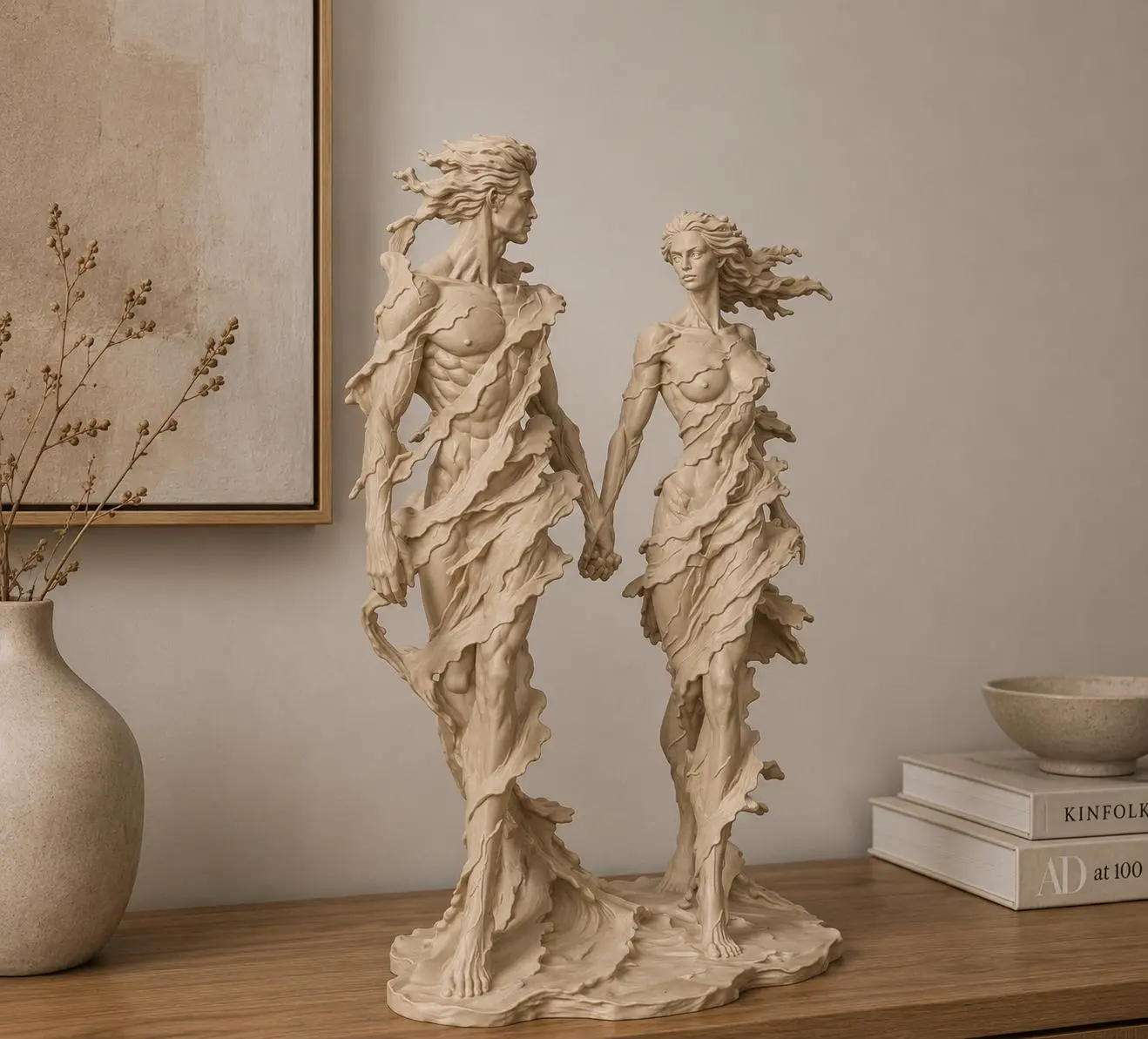 Abstract Eternal Lovers Sculpture