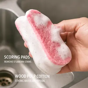 ScrubBabe Sponge - Non-Scratch & Durable Cleaning Tool for Kitchen Sinks, Stovetops, & Bathroom Counters - Soft Wet, Tough on Dirt, Aesthetic Design
