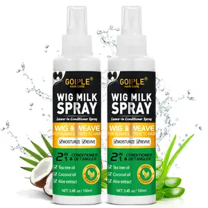 GOPILE Wig Milk Spray Leave-In Conditioner Spray for Synthetic Hair 3.4 fl oz - Moisturizer & Detangler, 2 in 1 Haircare Detangling Blend Hydrate