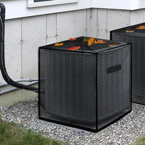 Outdoor Air Conditioner Covers, Mesh Air Conditioner Cover for Outside Units, All Seasons AC Unit Cover Protect from Clogging - Cottonwood, Leaves, Weeds