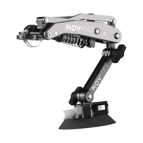 MOVMAX Plastic-Metal Blade Arm Car Accessory - Stable Shock Holder, No Battery Needed, Suction Mount, Pocket Camera Rig Stabilizers & Supports, DJI Pocket 3 Ready, Compatible with Insta 360, GoPro, Phones, Camera Accessories for Photography