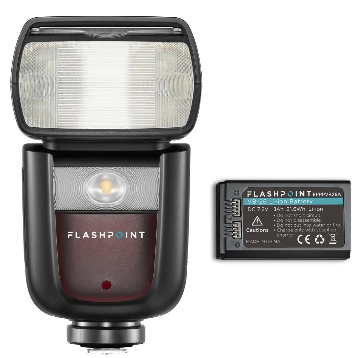 Flashpoint Zoom Li-on III R2 TTL On Camera Flash for Canon, 76ws 2.4GHz 1/8000s HSS Speedlight with Quick Manual-TTL Switch, 1.5s Recycle Time, 7.2V/2600mAh Li-Ion Battery, 450 Full-Power