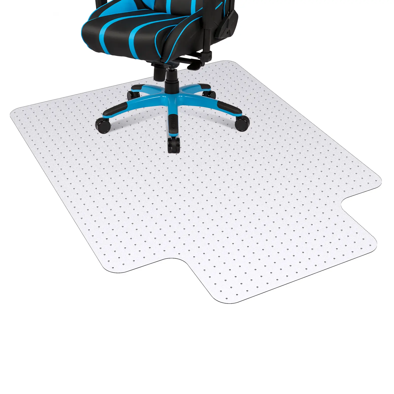 Office Chair Mat for Carpet Floors, Computer Desk Chair Mat Strong Slip Resistant Under Desk Floor Protector Stay in Place Plastic Computer Mats for Rolling Work and Gaming Chairs Anti-Slip Carpet Protector