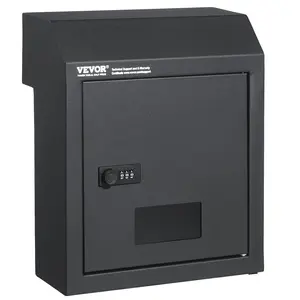 Fathersdaygift VEVOR Sturdy Metal Key Locker, Combo Lock, Mountable on Wall, 12'', Charcoal Gray, Ensures Safe Keeping of Mail and Keysdealsforyoudays