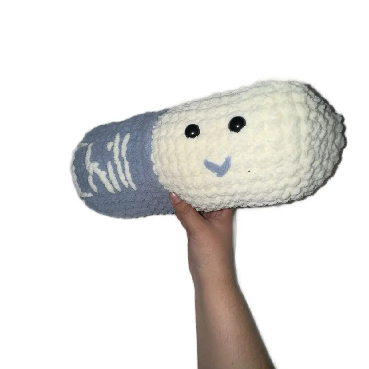 Jumbo chill pill crocheted plushy (customizable)