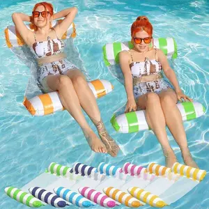 Inflatable Pool Float, 4-in-1 Multi-purpose Floats for Swimming Pool, Pool Rafts Lounge Chairs Floating, for Adults Vacation Fun and Rest, Inflatable Pool Floaters