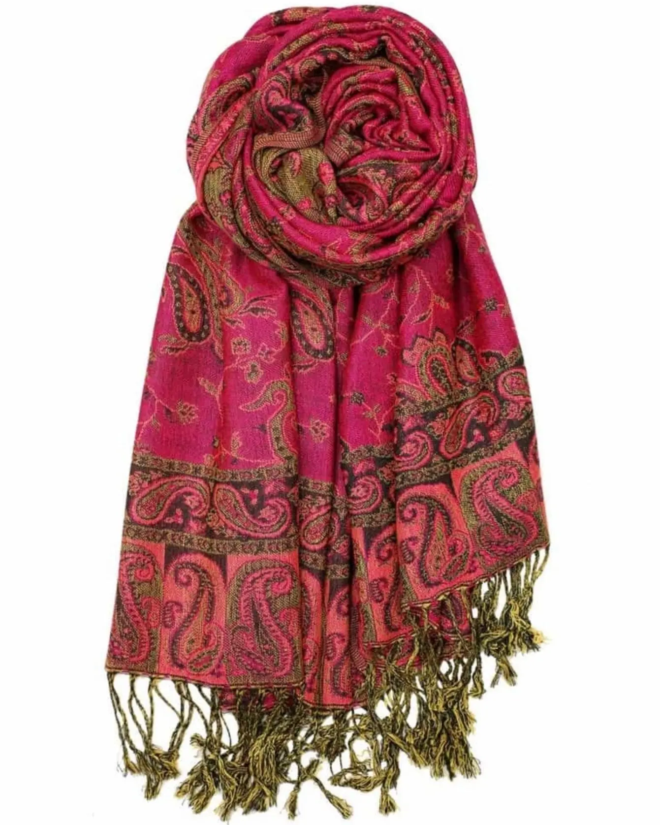 Pink Reversible Paisley Rave Pashmina Pink Reversible Paisley Rave Pashmina