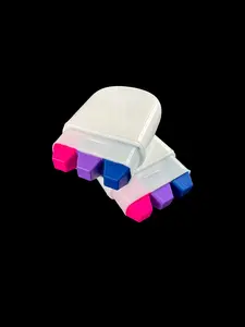 1 Bisexual Flag Color Marker - Party Accessories  -  Reusable & good for LGBTQ+ Pride Parties - Mini Design with Lid - Easy to use