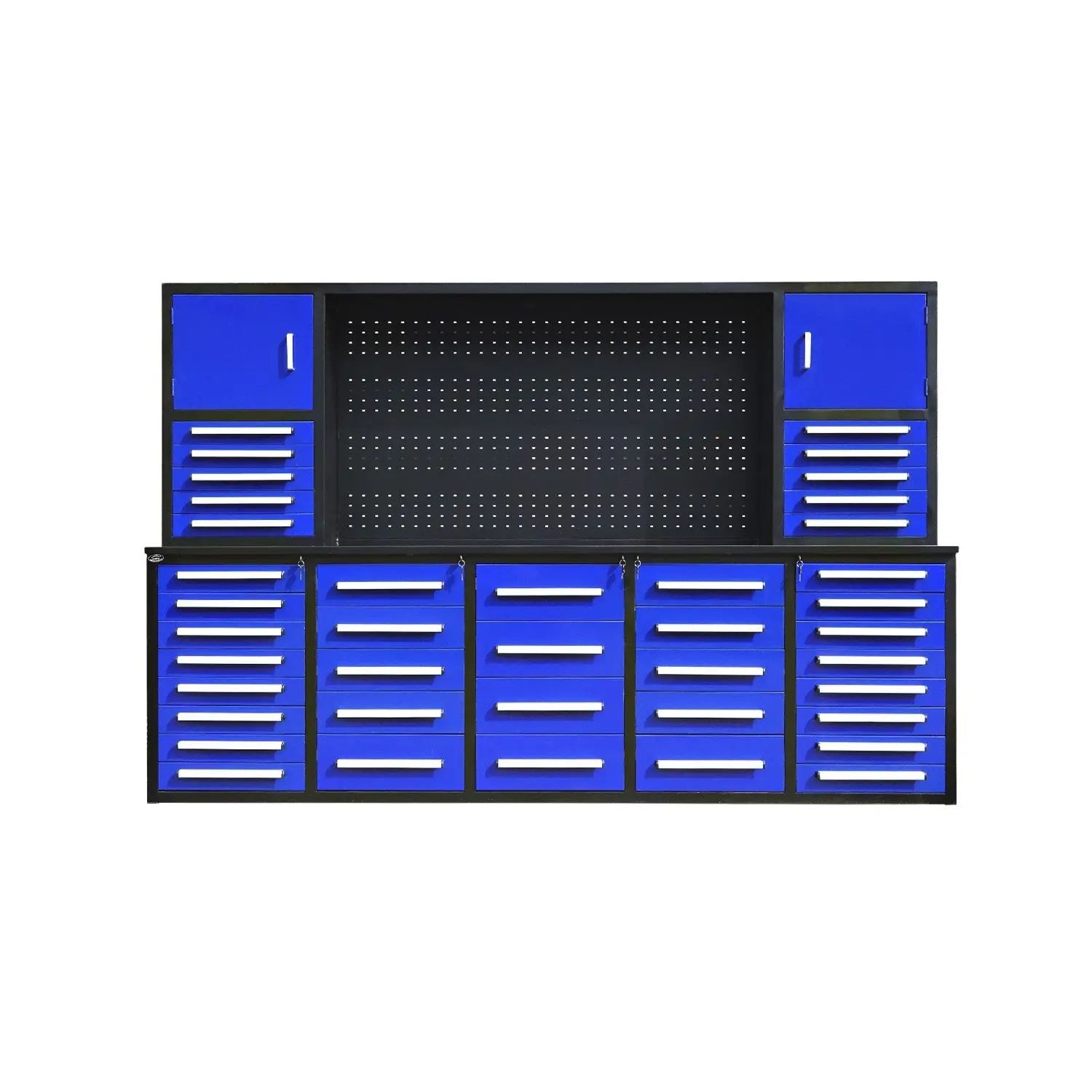 10ft Garage Cabinet (40 Drawers, 2 Cabinets & 1 Pegboard)