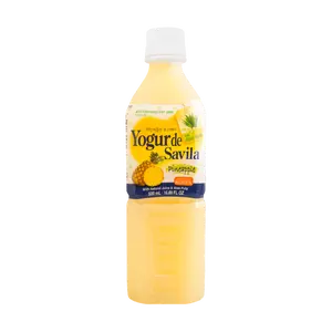 YOGO VERA Korean Aloe Pineapple Juice Drink with Real Fruit Pulp, 500ml - Refreshing Natural Beverage