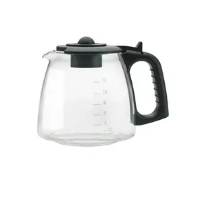 Universal Replacement Carafe for 12-Cup Coffee Makers, Borosilicate Glass from Germany - Lid, Pots