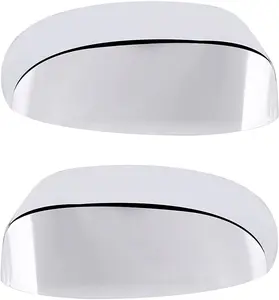 STICK-ON Chrome Side View Mirror Covers - Compatible with Chevrolet Silverado Tahoe Suburban Avalanche, GMC Sierra Yukon, Cadillac Escalade 2007-2014